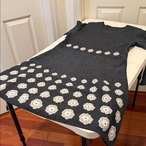 NWT Sweater Dress Scandinavian Office Casual Fit & Flare Modern Twee Size Large